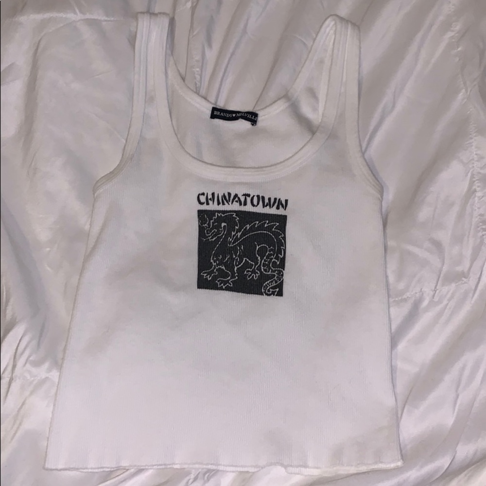 White brandy melville croptop